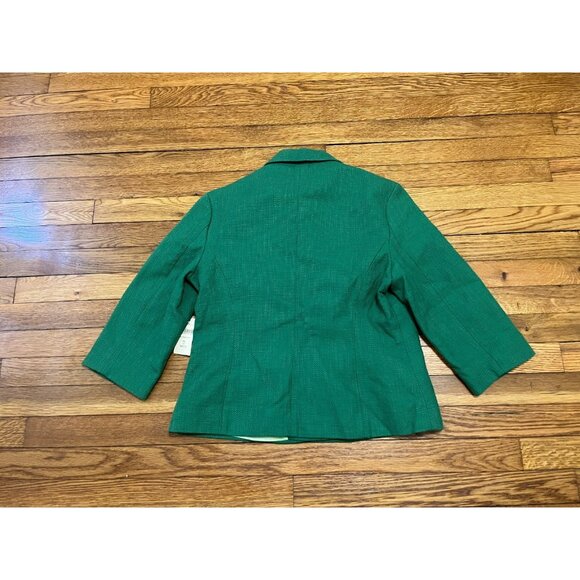 Coldwater Creek Blazer Jacket Women's Size 8p Easy Fitted Green NWT $89.95 - Picture 5 of 5